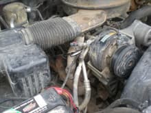 jsut the 5.7l v8 it still has the tube goin from the exsaust to intake