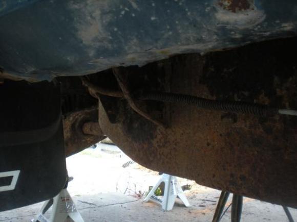 driver side frame little rust