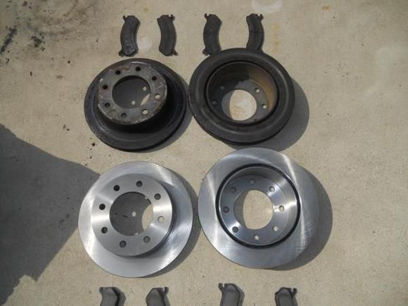 old parts on top
new parts below