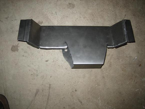 Fabricated steel filler piece for frame modification