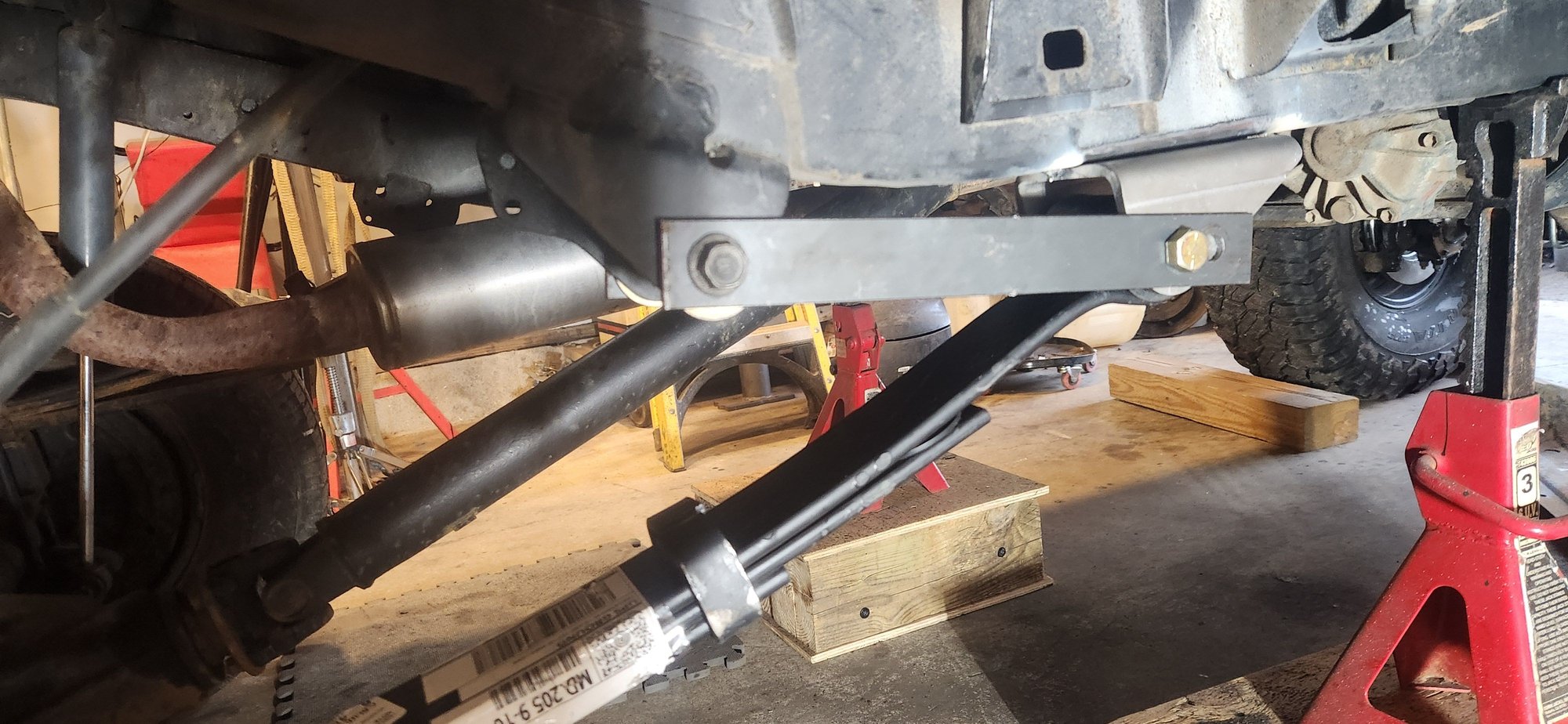 New hanger location after redrilling.