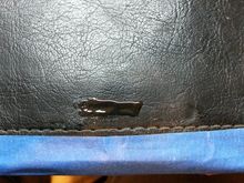 applied repair liquid over spot