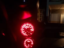 I bought the gauge pillar from LCE and ordered a temp sensor and tach since the ones on my gauge cluster arent working. The top that isnt hooked up yet is a wideband air/ fuel ratie gauge. They are the glowshift 10 color gauges.