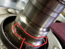 I believe this area, which is what I was worried about, actually sits outside of the oil seal area? So I think it should be fine.. first time looking this closely at an axle shaft, so I may be overthinking things! 