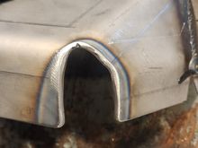 Torched the bottom out just a little. Die grinder and soft pac to clean it up.