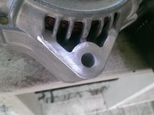 Removed a little material for it to fit in between the stock bracket