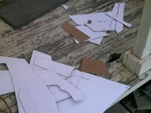 all parts cut out (tried to keep them in left / right hand piles