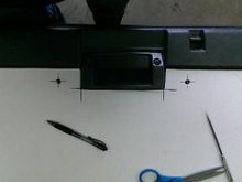 also the handle will need to be plasti-dipped or painted as they don't make this in black, or not that I have found anyway