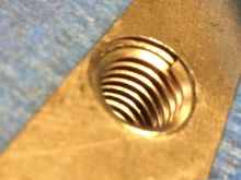 Helicoil insert installed