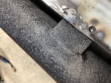 Capture nuts welded on the bumper for the two front mounts.