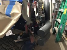 Side view of bumper C clamped in place.