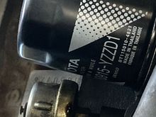 The oil Pressure Sending unit, but I think its the old one from the original engine before the swap. 