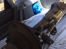 83' pickup front axle inside a 06' prius