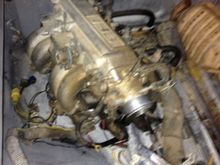 EFI setup, sorry for blurry photo, crappy light in the garage. I just realized I also will be needing a throttle cable.