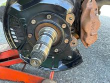 Spraycan-restored used backing plates.