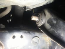 No washer or lock nut - this discovery was after the so cal "#%#%#$ professional supposedly aligned it! - 
