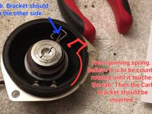 I need to do the red part and see if that fixes the butterfly from just completely closing. I will report back. When i put it back together it was 180 degrees away from the tab.