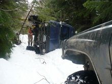 First to respond.  Walked down, ran back.  Didn't know if the blip (Rolled It) on the CB was in front of me or behind.