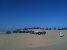 about 70 rigs on the beach!