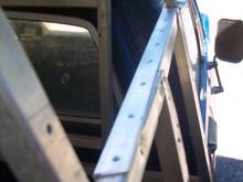 top rail extention with over abundance of pop rivits