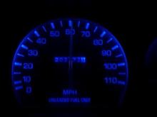 Blue LED Gauge Lights
