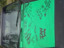 Autographed hood