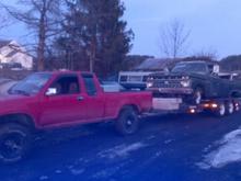 Towing a 5000 lb truck