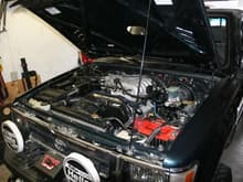 Newly swapped in 3.4 litre from a 2000 Toyota Tacoma.