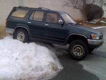 just parked on the snow at work one day