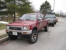 My $100 find, ol'rusty! 1989 Truck ext cab 22re, 4x4, 31&quot; BFG AT's, Runs great but needs some more work (mainly rust fixing)