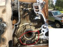 oil pan debris...not good.  don't have time to try and "make it run", rather start fresh...