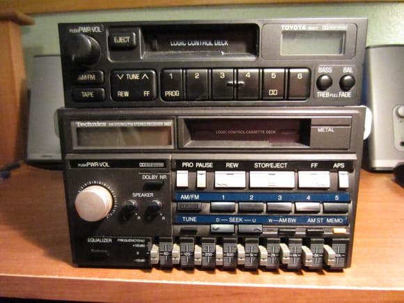 Top 1990 Corolla radio; Bottom 1986 Cressida Radio