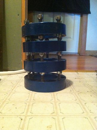 1.5" spacers just in case.