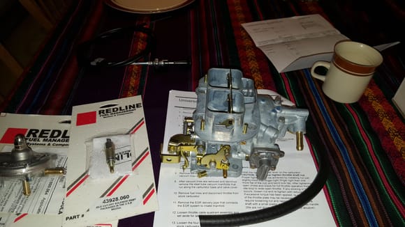 well, not surprising, but I got a new carb. I also got the redline version of the solenoid, only to later find out it doesn't fit this carb (my bad, sometimes I get excited when I order stuff)