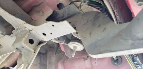 Bumper mounts on inside of frame
