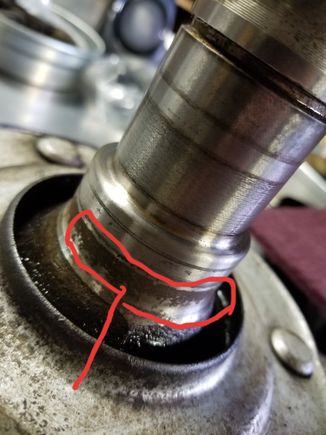 I believe this area, which is what I was worried about, actually sits outside of the oil seal area? So I think it should be fine.. first time looking this closely at an axle shaft, so I may be overthinking things! 