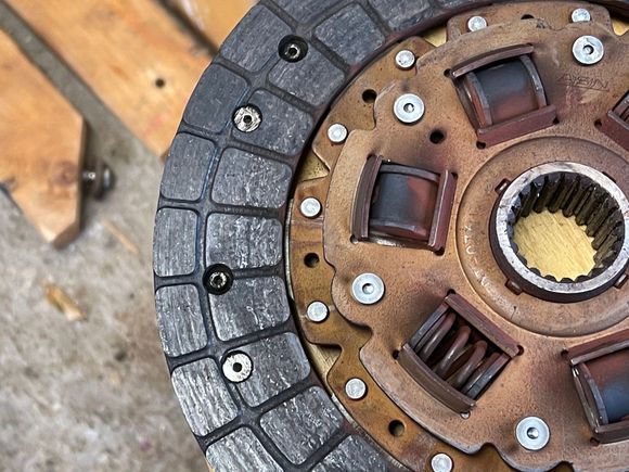 Clutch disc is Aisin and shows very little wear.