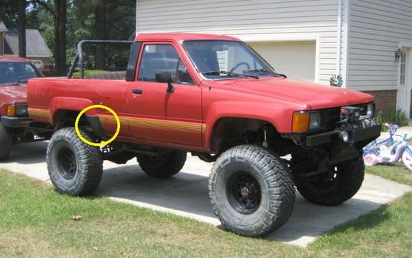 I need to replace the part circled in yellow.