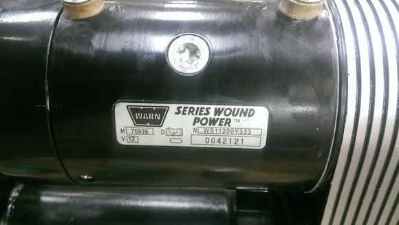 Upgraded 9000 lb 4.5HP motor over the original 2.3 HP Prestolite motor.