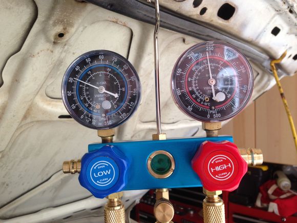 Running pressures are ok

Blows 45
After 2 hours of driving at 95 deg, blows 55 :(

I'll get the air out and I think it will be fine