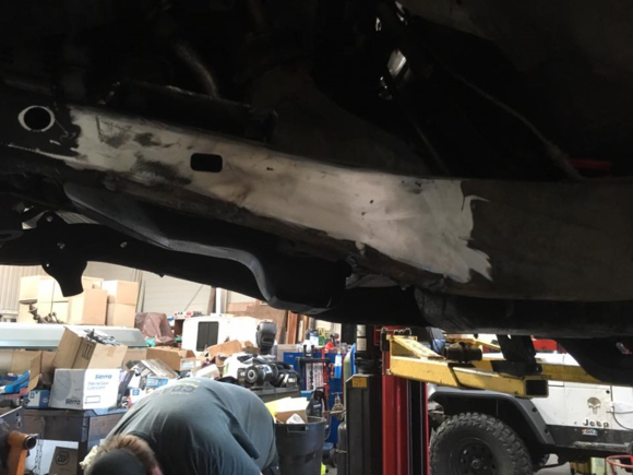 grind and sand the frame smooth to accomidate the shock hoops (basically last item to install)