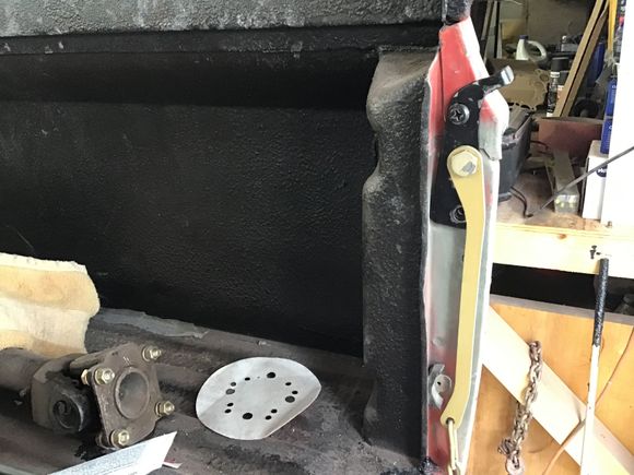 The stays didn’t quite line up with the stops on the newer model bed so the stays got relocated. 