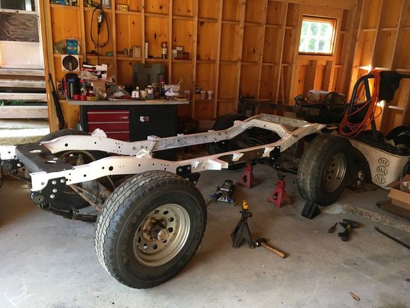still have a few loose ends with the suspension to take care of, but it's closer