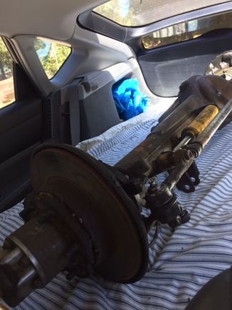 83' pickup front axle inside a 06' prius