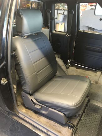 Cover hides some butt ugly seats that just won't clean up