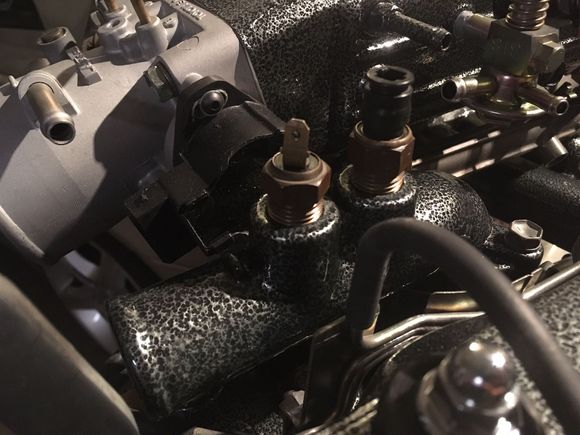 Thermostat housing sensors