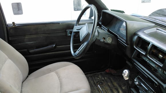 Fully painted black interior i used duplicolor plastic and fabric paint.