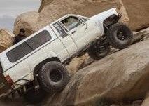 I have been a member here since shortly after getting my 85 Xtra-Cab and my rig has come a long way from the bone stock pickup she was when I bought her.
That's Chicken Rock in Lucerne Valley's Cougar Buttes, was the last time I went wheeling before back surgery in October that is so far the most excruciatingly painful thing I have ever dealt with.
Anyway, viva Toyota 