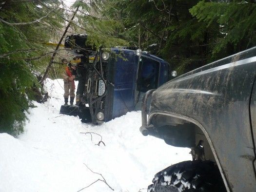 First to respond.  Walked down, ran back.  Didn't know if the blip (Rolled It) on the CB was in front of me or behind.