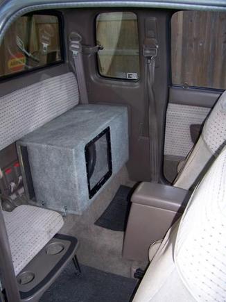 This is my interior of the back seat drivers side.